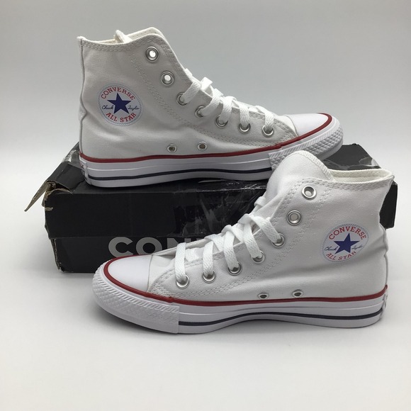 Converse All Star Hi Optical White High Top Canvas Sneakers M7650 Size 3.5M 5.5W - Picture 1 of 6